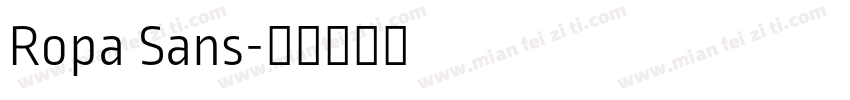 Ropa Sans字体转换